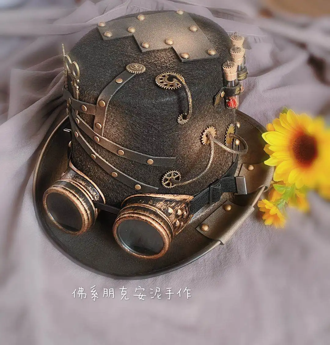 

Ретро металлическая Экипировка Heavy COS Мужская и женская шляпа для взрослых сцена для фотосъемки