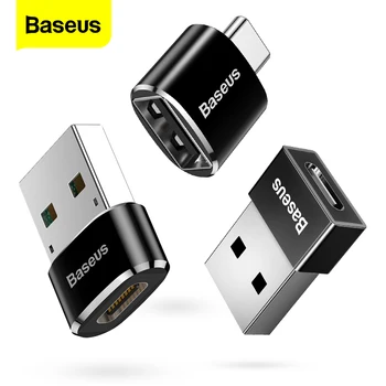 Baseus USB Type C OTG Adapter USB C Male To Micro USB Female Cable Converters For Macbook Samsung S10 Huawei USB To Type-c OTG micro usb male to usb female otg adapting cable black 13cm