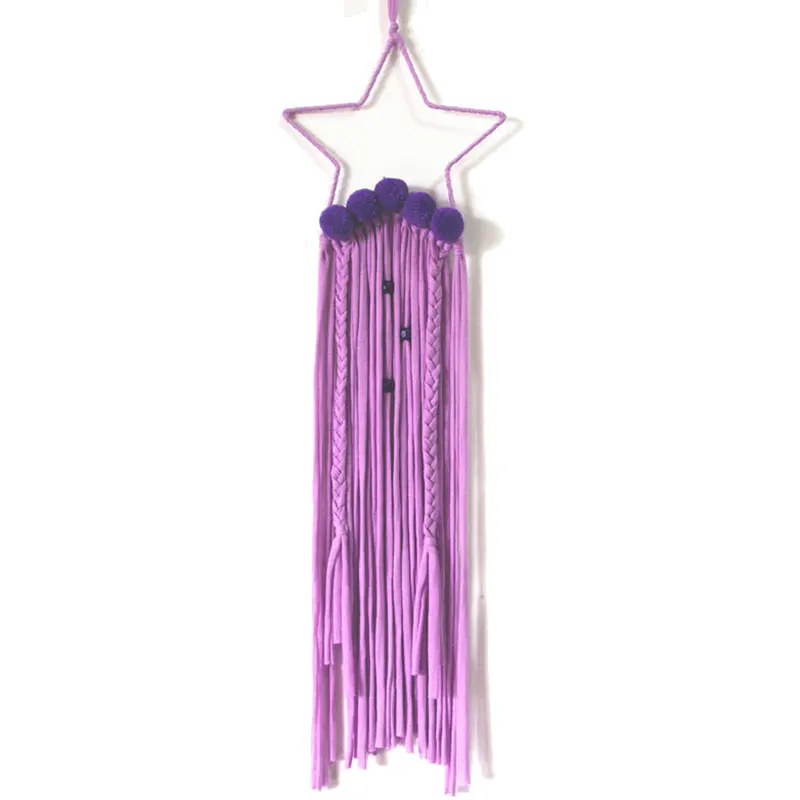 

Girls' Hair Bows Storage Belt Barrette Hairband Hanging Organizer Kids Rainbow Color Hair Clips Hair Holder DIY Hair Accessories