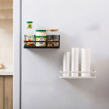 

Kitchen Refrigerator Storage Rack Magnetic Absorption Bathroom Shelf Organizer