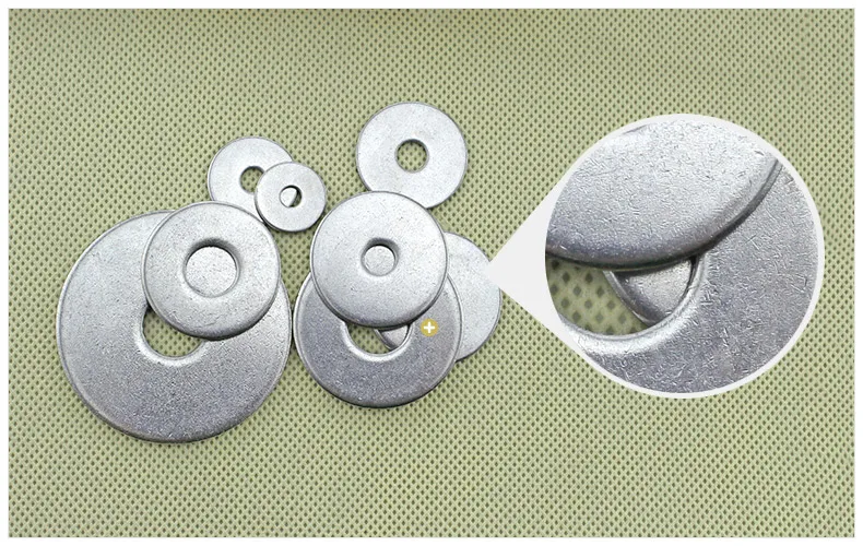 GB848 304 stainless steel flat washer thin washer thickened washer large side small side flat washer meson 50PCS