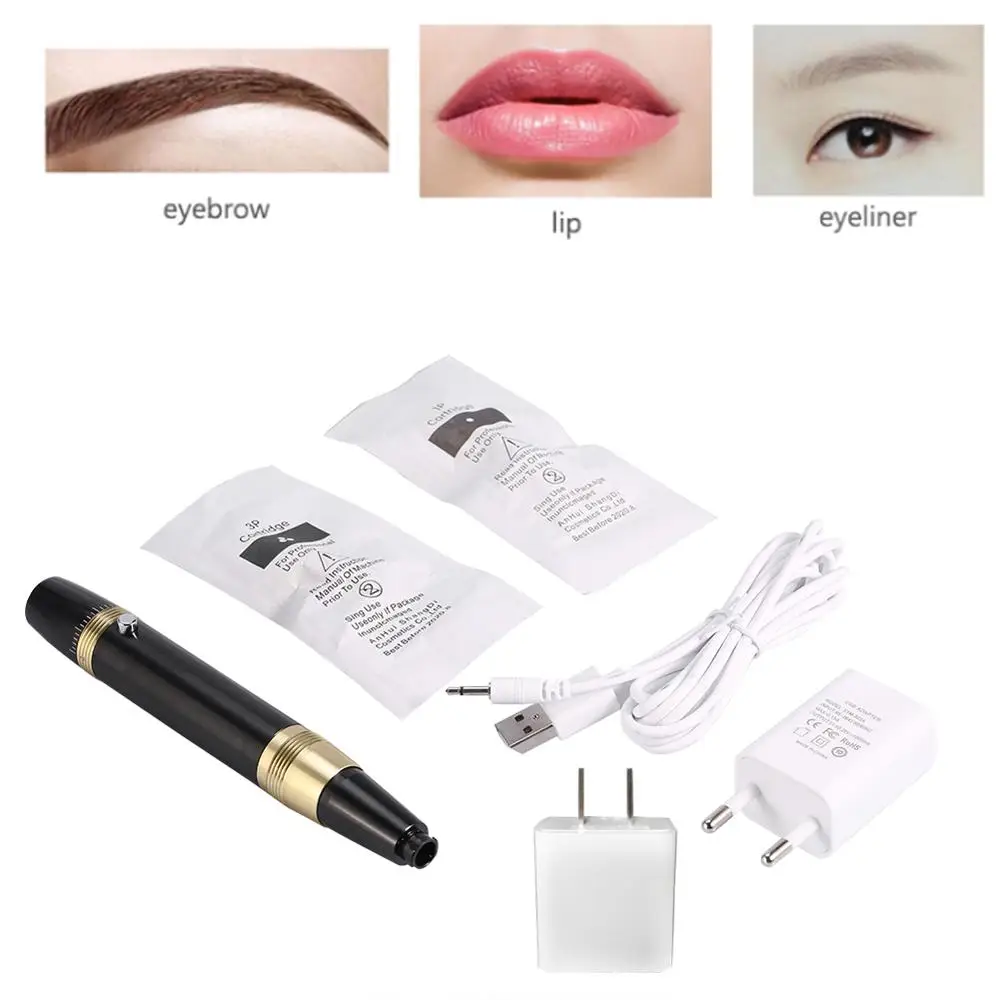 

Newest 2 Type Tattoo Machine Fog Eyebrow Eyeliner Floating Lip Semi-Permanent Makeup Microblading Rotating Power Pen Tattoo Tool