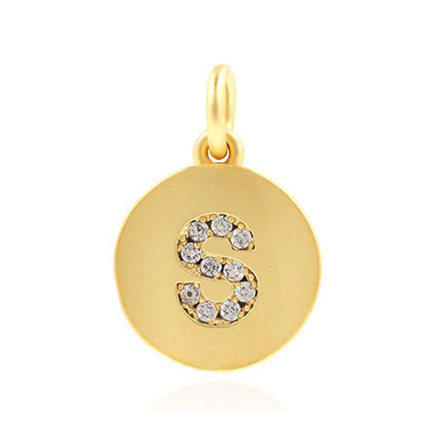 Letter Charms for Jewelry Making Supplies Charm Accessories Finding Diy Bracelet Necklace Earring copper Mosaic CZ 1pcs