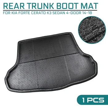 

Car Floor Mat Carpet Rear Trunk Anti-mud Cover For Kia Forte Cerato K3 Sedan 4-door 2014-2018