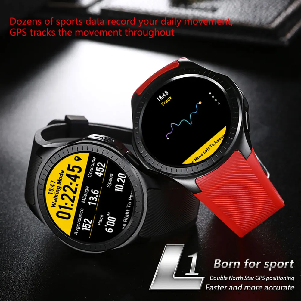 L1 Смарт часы мужские водонепроницаемые спортивные фитнес активности gps Smartwatch
