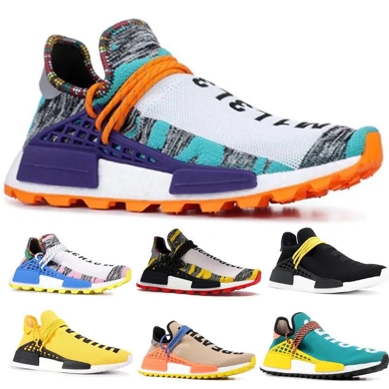 

Human Race Running Shoes for Men Women Pharrell Williams White Red Sample Yellow Core Black Trainers Sports Sneakers 40-45