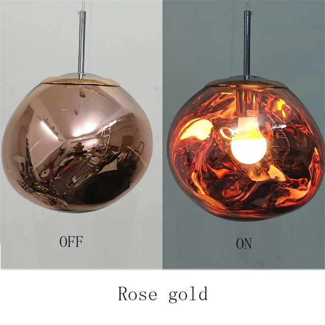 Nordic LED Lava Lamp Pendant Lights For Living Room Dining Room Kitchen Restaurant  Mmodern Chandelier Ceiling Pendant Lamp Rose Gold