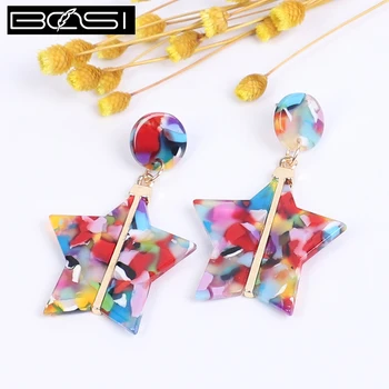 

Acrylic Pendientes Earrings Fashion Jewelry Dangle Earrings Women Drop Earrings Korean Boho Earings Summer Earring Wholesale New