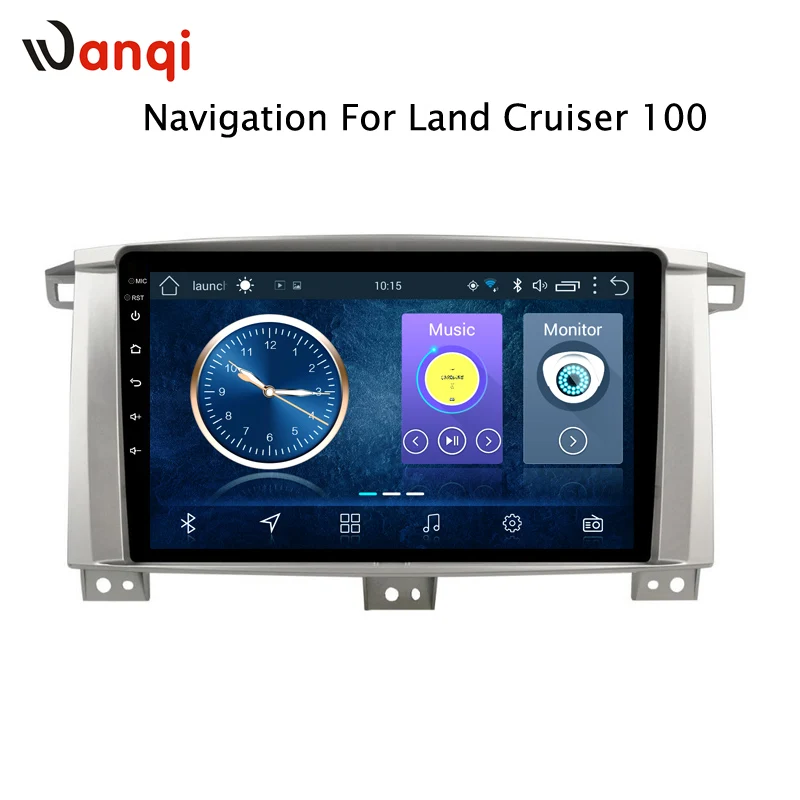 

wanqi Android 8.1 Car Multimedia Player for Toyota LC 100 Land Cruiser 100 Navigation Built-in wifi Bluetooth