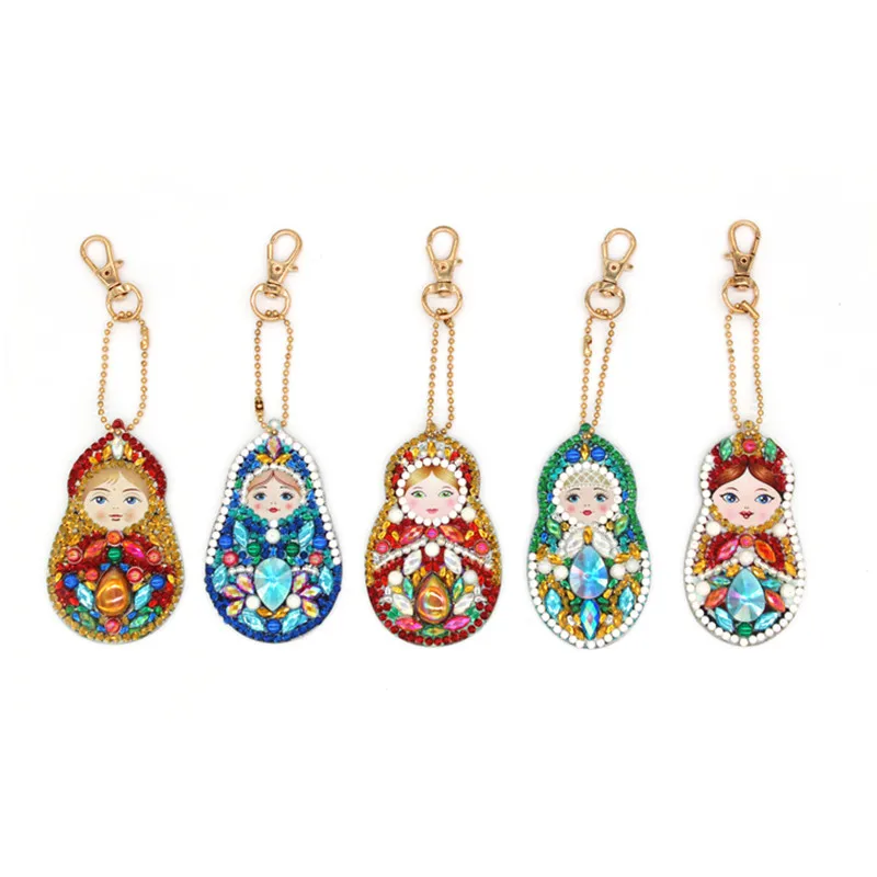 Bag Pendant 5D Diamond Painting Keychain Jewelry Gift for Girls  Mosaic DIY Daimond Embroidery