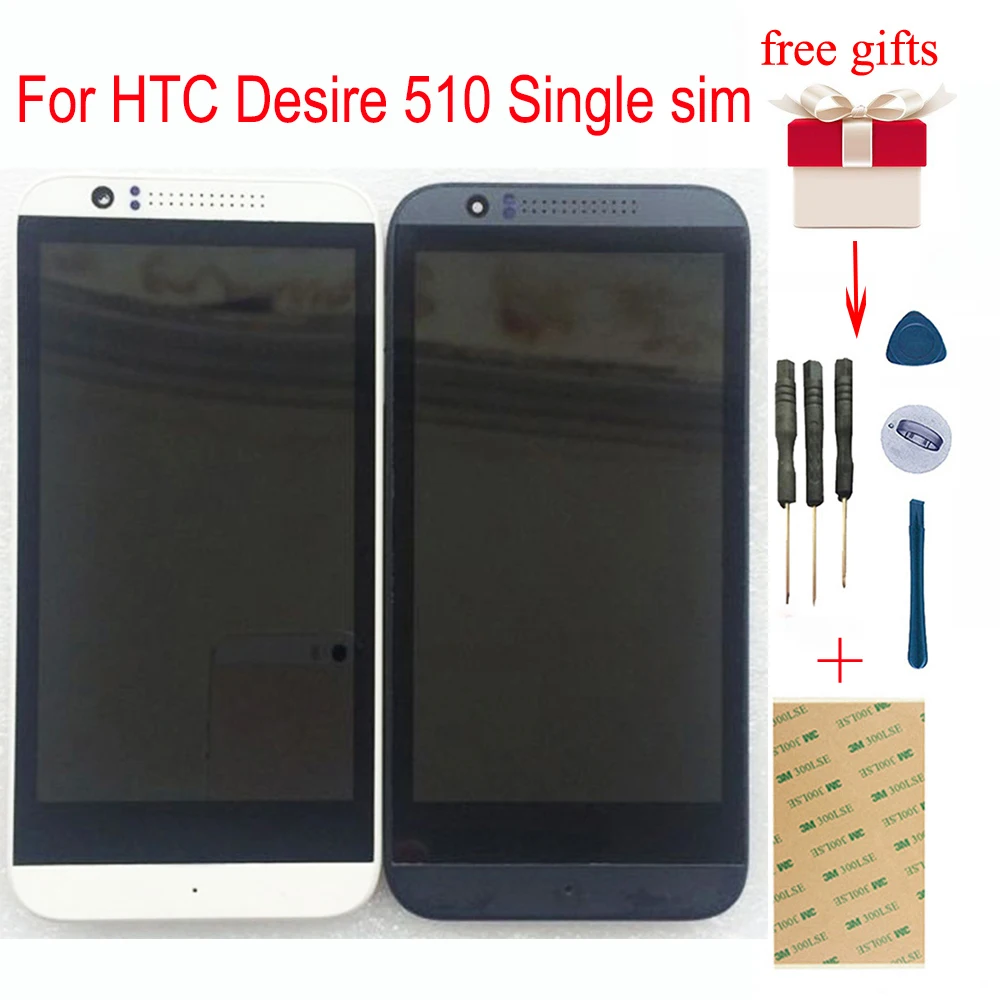 ЖК дисплей для HTC Desire 510 Панель сенсорный экран дигитайзер Сенсорное стекло