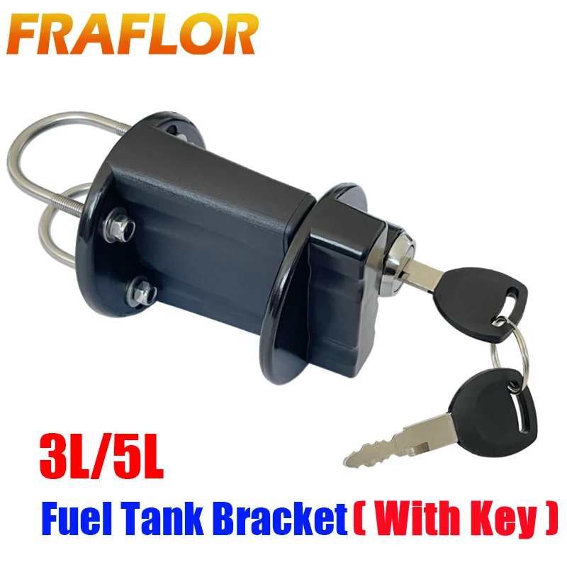Fuel Tank Mount Clamp Bracket Lock Fastener for 3L 5L Petrol Can Jerry Cans Holder for Motorcycle Spare Oil Tanks petrol can motorcycle fuel container lock clamp