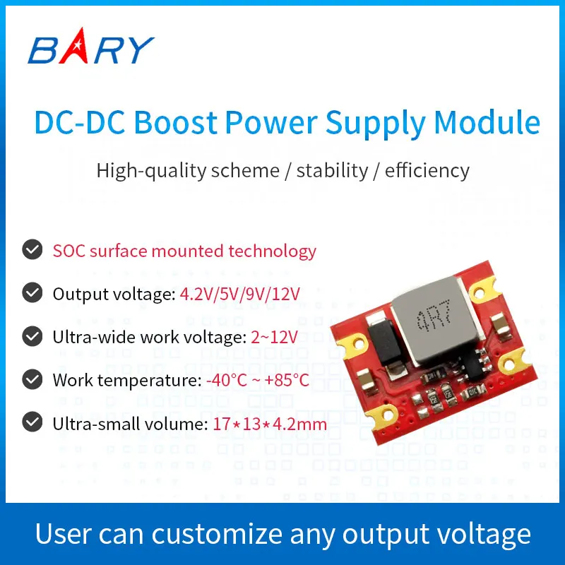 

1pcs DC-DC module |boost-buck power supply module| 2.2~12V to 3.3V 5V 9V 12V|5W|3.6V 3.7V