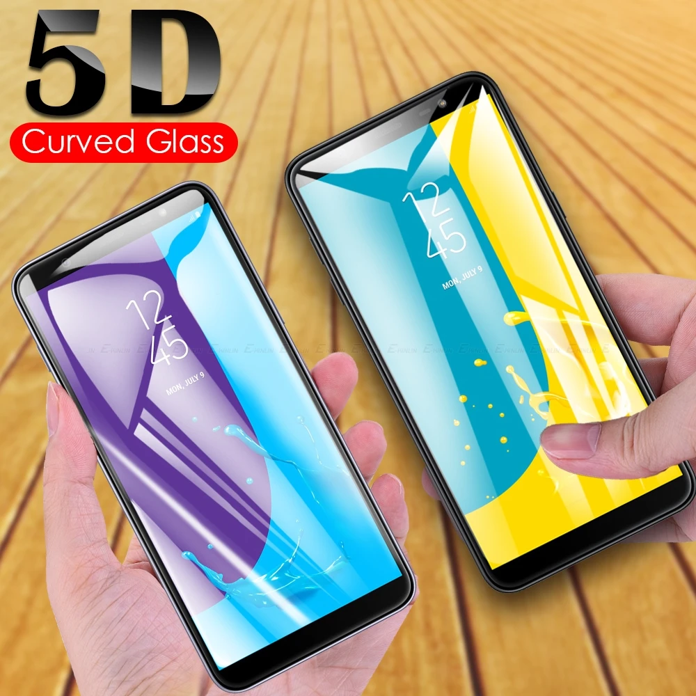 

5D Curved Full Cover Tempered Glass Screen Protector Protective Film For Samsung Galaxy J4 J6 Plus J8 J2 2018 J3 J5 J7 Pro 2017