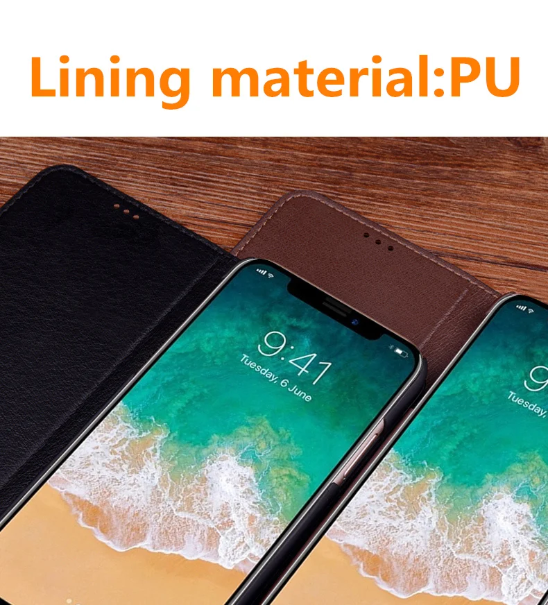 Магнитный чехол книжка из натуральной кожи для Huawei Honor 8X Max телефона с подставкой