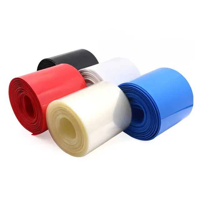 PVC Heat Shrink Tube Insulated Film Wrap Protect Cable Cable Accessories Heat Shrink Tube cb5feb1b7314637725a2e7: Black|Blue|Clear|Fruit Green|Green|Red|Silver Gray|Yellow