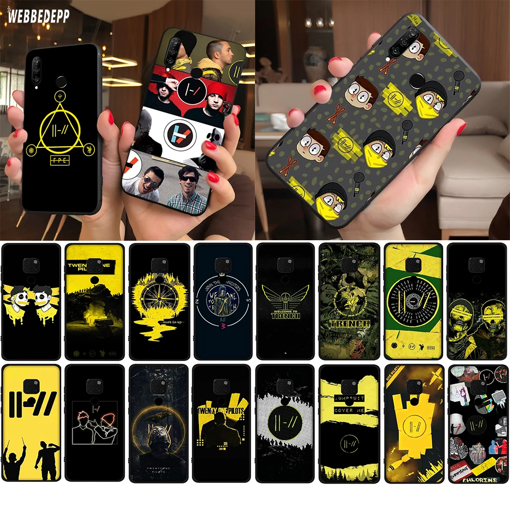 Мягкий чехол WEBBEDEPP Twenty One Pilots 21 для Huawei Honor 30 Pro V30 Nova 6 7 SE P40 Max телефона|Бамперы| |