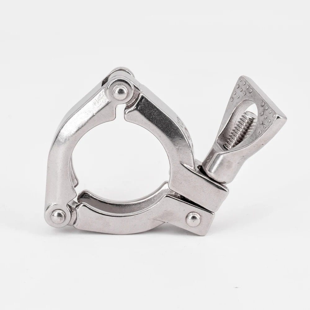 1.5" 2" 2.5" 3" 3.5" 4" 4.5" Tri Clamp 304 Stainless Three Section Sanitary Tri Clamp Fitting