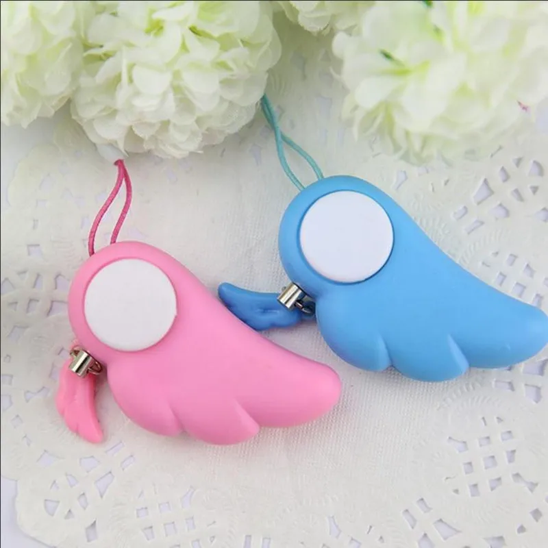 

Angel Wing Wolf guard Electronic alarm Phone pendant Keychain for child cute TOY Children's security alarm