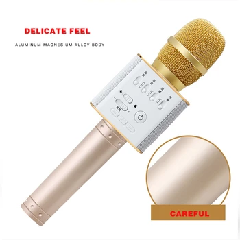 

Bluetooth Wireless Microphone USB Player Microphone Speaker with Battery Portable Christmas Birtay Family Party