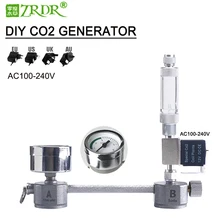 ZRDR Aquarium DIY CO2 generator system kit CO2 generator, bubble counter diffuser with solenoid valve,For / Aquatic plant growth