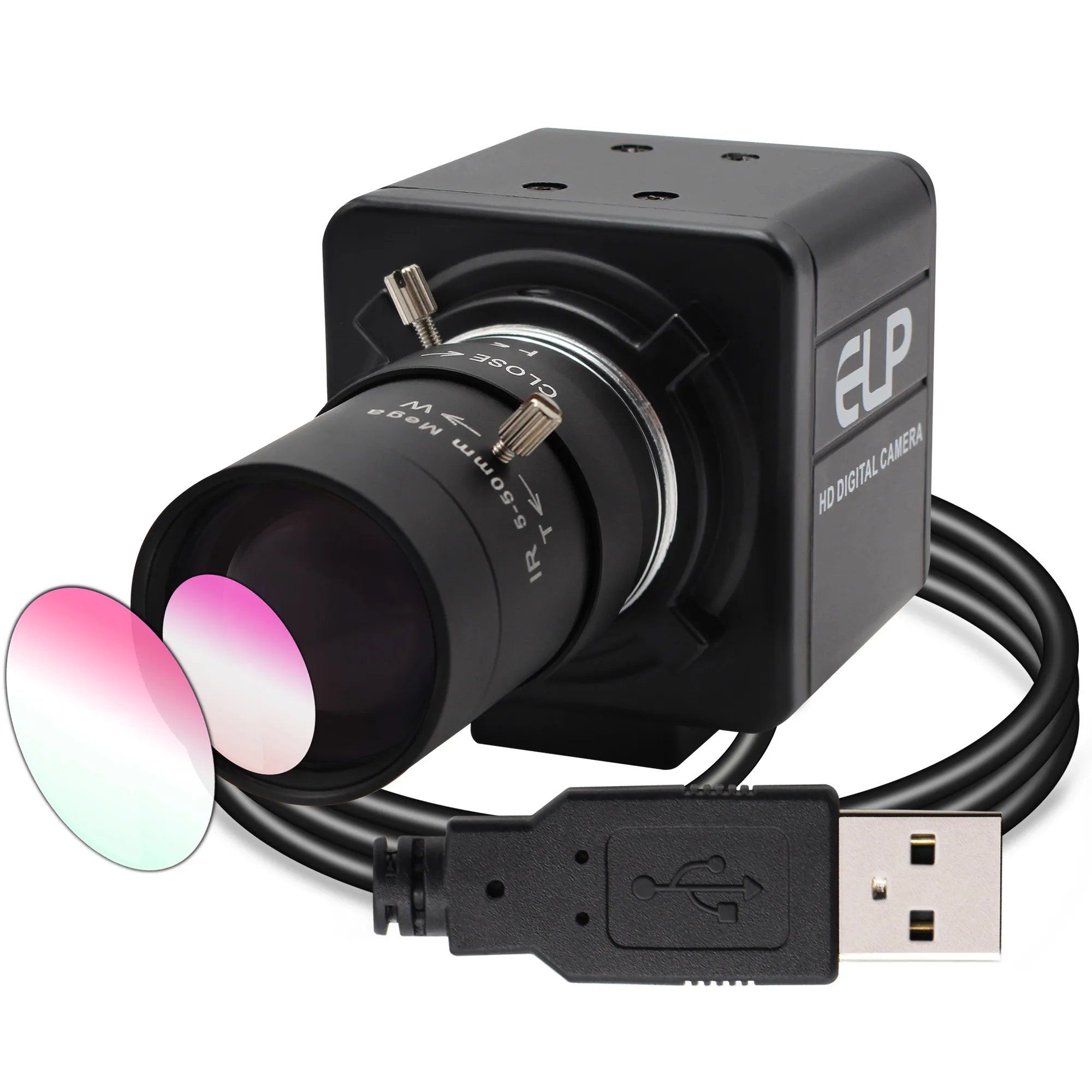 Cámara 4K USB 3840x2160 30fps Sony IMX415 Sensor HD USB Webcam cámara de vídeo con Zoom Manual lente Varifocal para transmisión en vivo