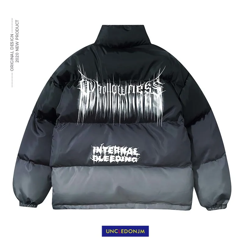 

UNCLEDONJM 20AW Men's Parkas Jacket Bomber Thick Coat Male Parkas High Street Jackets Hip Hop Outerwear CRE-767
