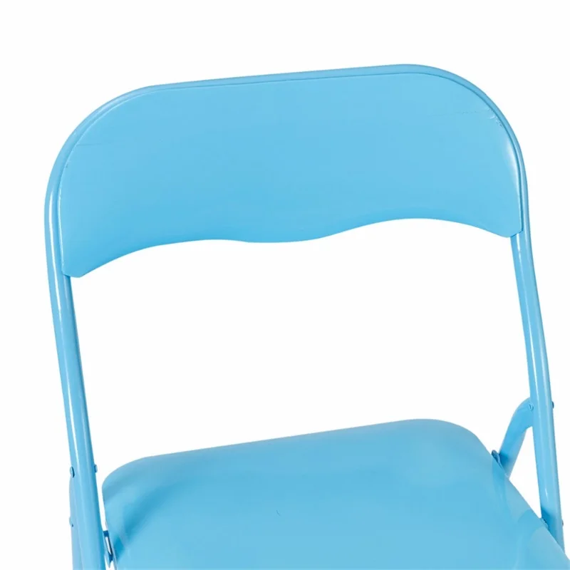 Home School Kids Study Writing Folding Table Chair Set Blue Painting Children Furniture Sets HW58953