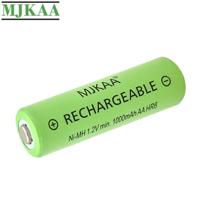 MJKAA 20 шт. AA Ni MH 1 2 V 1000mAh аккумуляторная батарея с предварительной зарядкой 2A ячейка