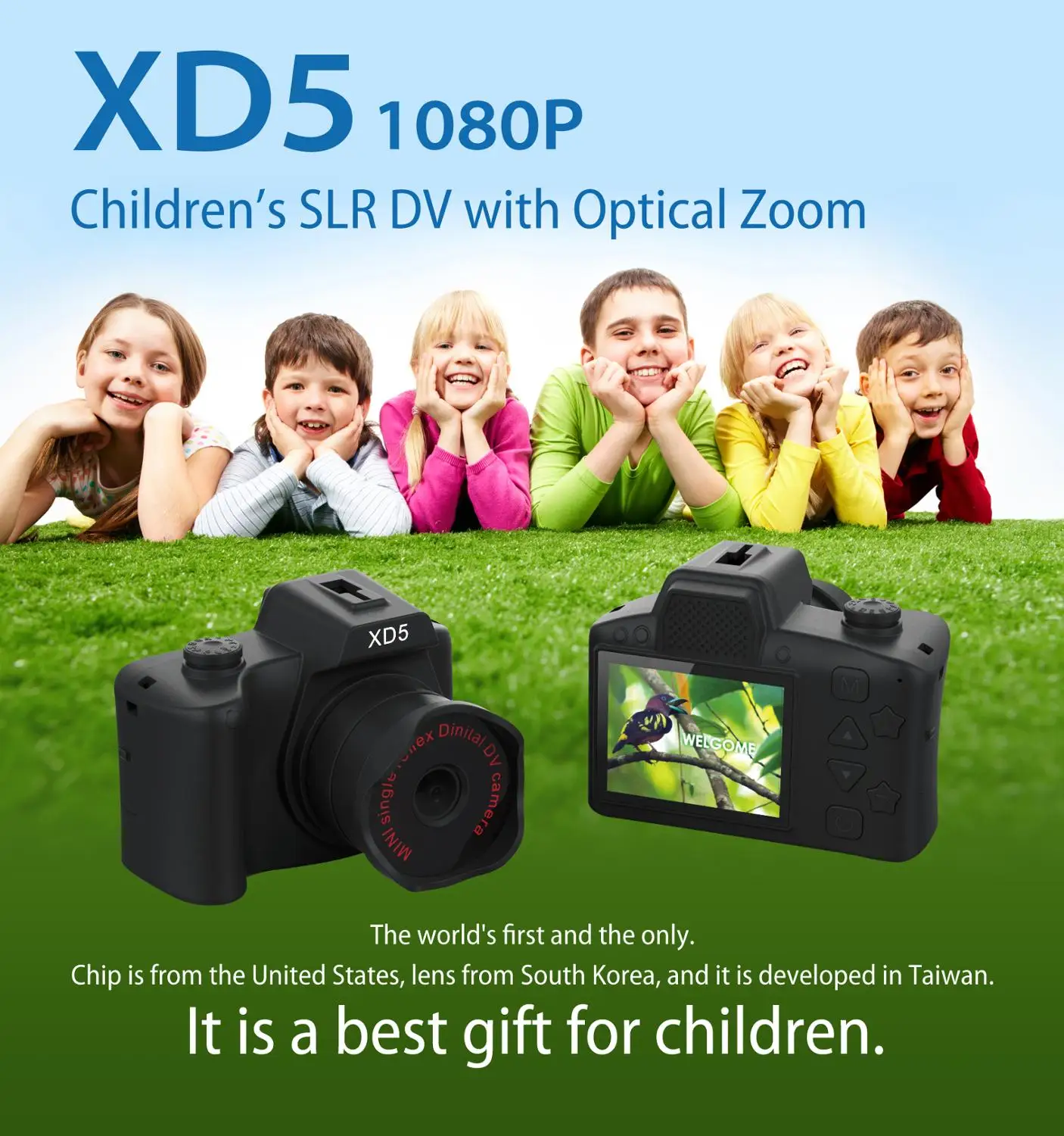 Новое поступление 2 0 дюймовый IPS HD цветной экран детская камера 1080P SLR DV с