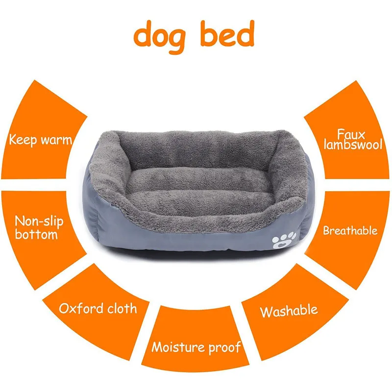 2020 baby soft large Pet Dog Bed Cat kennel Warm Cozy Dog House Soft