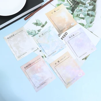 

Cute Kawaii Planets Creative Memo Pad Sticky Notes Memo Office School Supplies