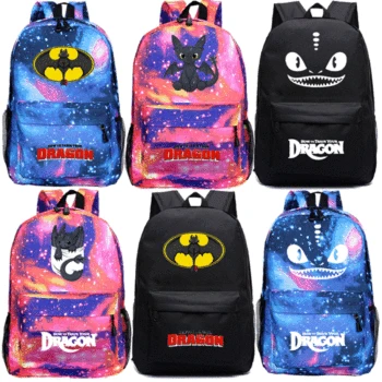 

How to Train Your Dragon Backpack Students School Book Bags Back to School Gift for Kids Travel Rucksack