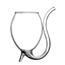 Домашняя креативная прозрачная винно-красная кружка стеклянной чашки со встроенной трубой для питья соломенная стеклянная чашка вампира