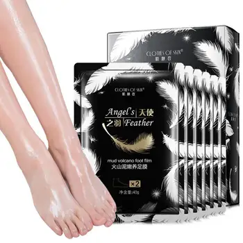 

New Volcanic Mud Foot Mask Remove Foot Exfoliating Whitening Anti-Aging Moisturizing Foot Mask Feet Care Dropshipping TSLM1
