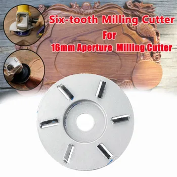 

1pcs 6T Milling Cutter 22 Hole Flat Safe Carving Polishing Disc Tools Durable