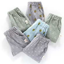 Детские летние шорты из чистого хлопка с рисунком для маленьких девочек дышащие универсальные штаны для мальчиков