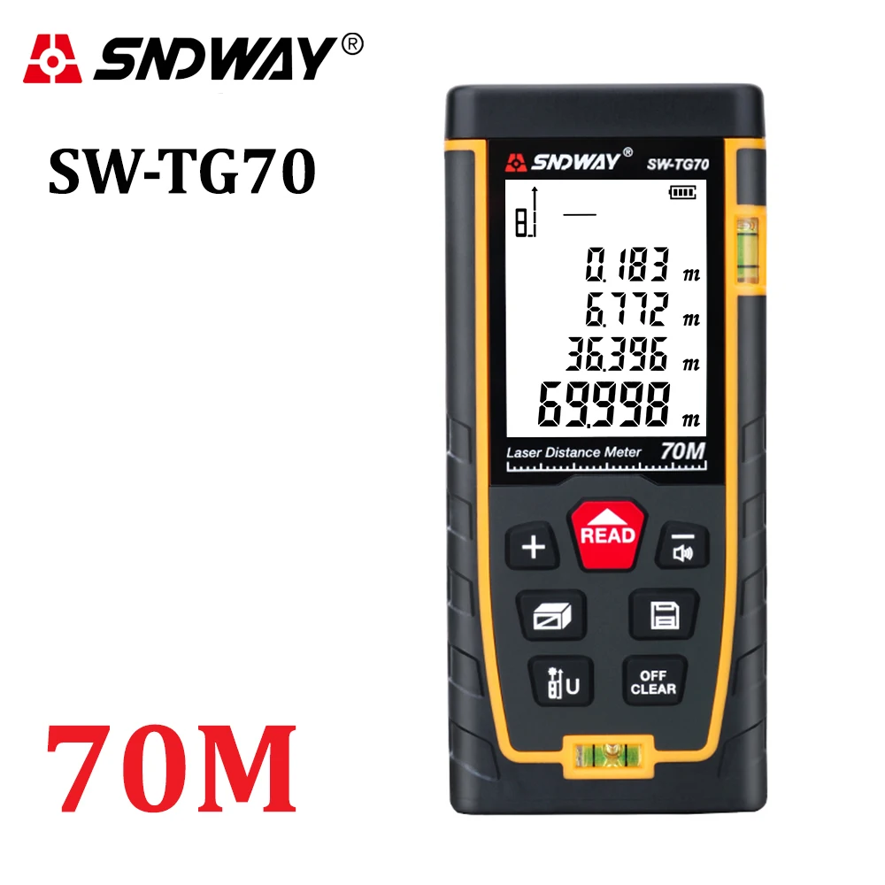 SNDWAY Digital Laser rangefinder distance meter ruler 40M 50M 60M 70M 80M 100M 120M trena finder tape range finder tester Tool SNDWAY Digital Laser rangefinder distance meter ruler 40M 50M 60M 70M 80M 100M 120M trena finder tape range finder tester Tool
