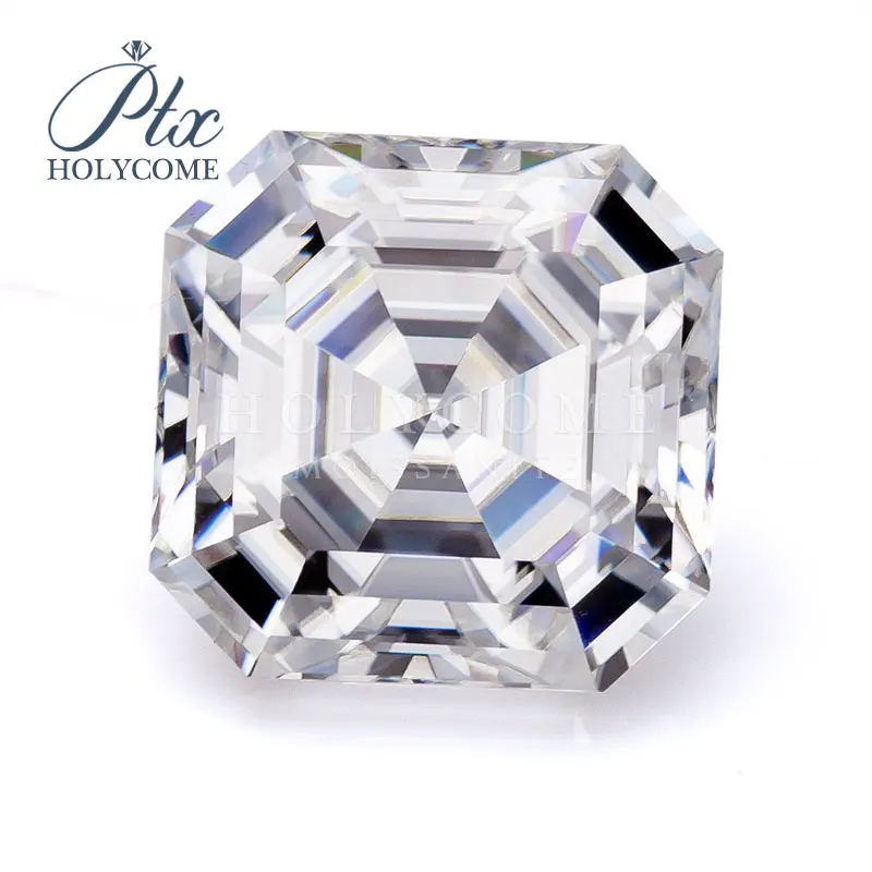 High quality VVS1 Asscher cut 5.5X5.5MM loose Moissanite gemstone High quality VVS1 Asscher cut 5.5X5.5MM loose Moissanite gemstone