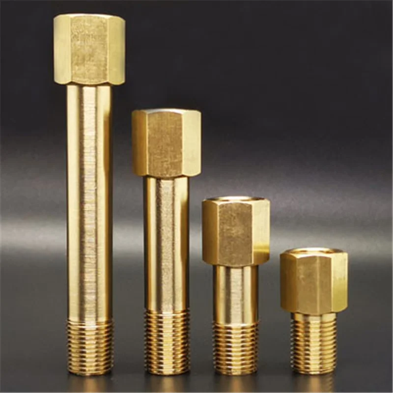 

1/8" 1/4" 3/8" 1/2" BSP Male To Female Thread Brass Coupling Coupler Connector Long Nipple Pipe Fitting Adapter For Water Fuel G