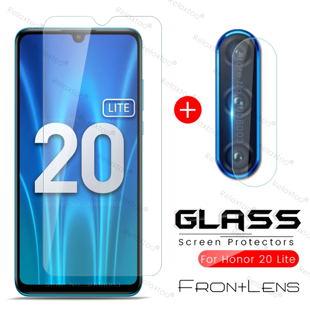 Protector de cristal para lente de cámara honor 20 lite, película de pantalla de teléfono de 6,15 pulgadas, mar-lx1h de luz, 20 unidades