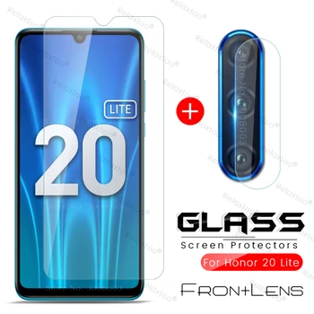 Перейти на Алиэкспресс и купить Хонор 20 лайт стекло honor 20 lite 2-в-1 камера защитное стекло на honor 20 lite светильник 2020 mar-lx1h 6,15 ''пленка для экрана телефона