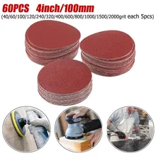 

100mm Polishing Pad 4 Inch Sander Disc 40-2000 Grit Flocking Sandpaper