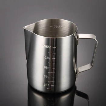 

Stainless Steel frothing Jug Inside Outside Scale Espresso Coffee Pitcher Barista Craft Coffee Latte Milk Frothing Jug Pitcher