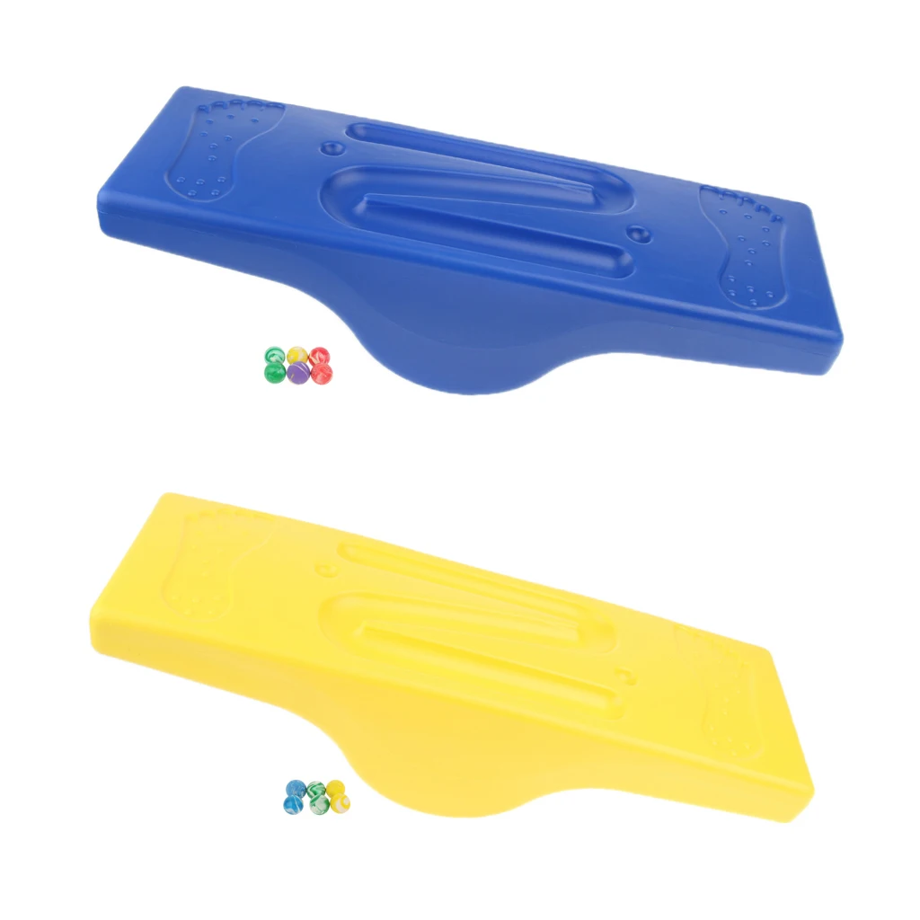 Plastic Outdoor Indoor Balance Maze Board 6 Balls Stability Stability Active Game Toy for Kids Toddlers