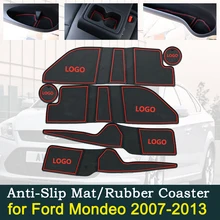 Противоскользящая резиновая подушка для двери для Ford Mondeo MK4 2007~ 2013 2008 2009 2010 2011 2012 паз коврик аксессуары для салона автомобиля