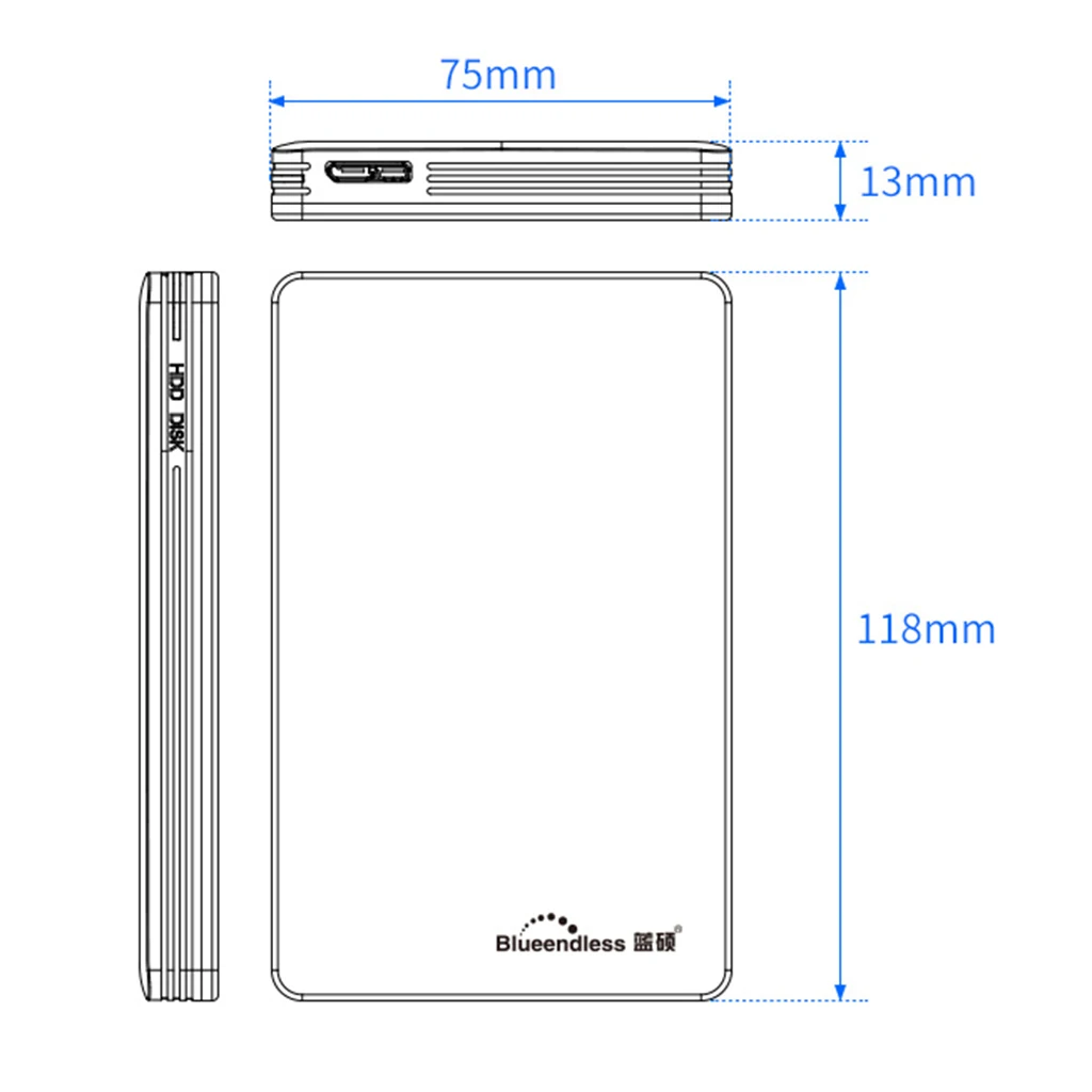 Ultra Thin USB3.0 2.5' HDD External Mobile Hard Disk Storage Drive 160GB/250gb/320GB/500GB/1tb Hard Disk