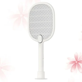 

Portable LED Fly Swatter Electronic Swatter USB Recharging Triple Layer Mosquito Pest Control with Battery for Home Dormitory Ou