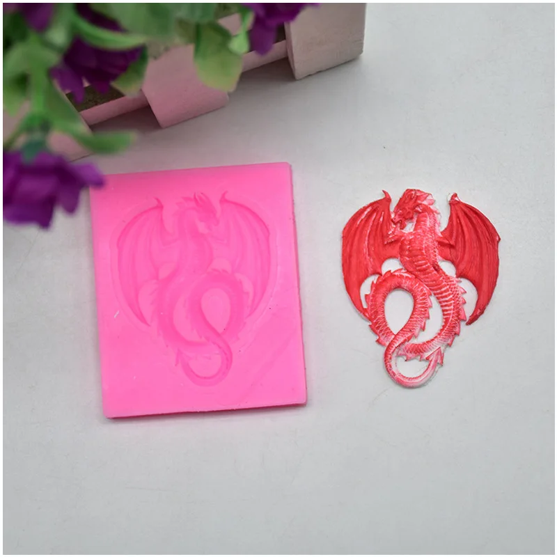 DIY Форма для выпечки Птерозавр моделирование для украшения торта из помадки форма для шоколада эпоксидная силиконовая форма