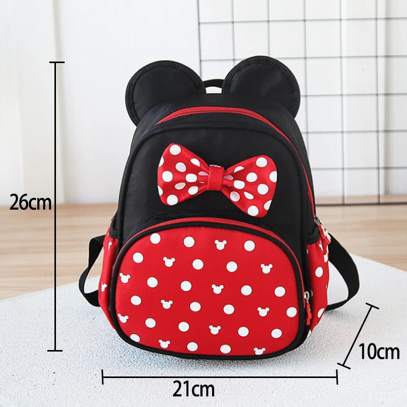 Disney Kids Backpack New Mickey Mouse School-Bag Children Girls Boys Backpacks Polyester Cute Cartoon Kindergarten Bags